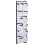 sac chaussures suspendu gris noir poches maille réutilisable moderne chambre coucher