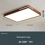 plafonnier moderne bois blanc lampe led ceiling touch switch minimaliste translucent