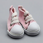 chaussures bébé violet noir blanc rouge bleu jaune toile coton classique lacets 5cm