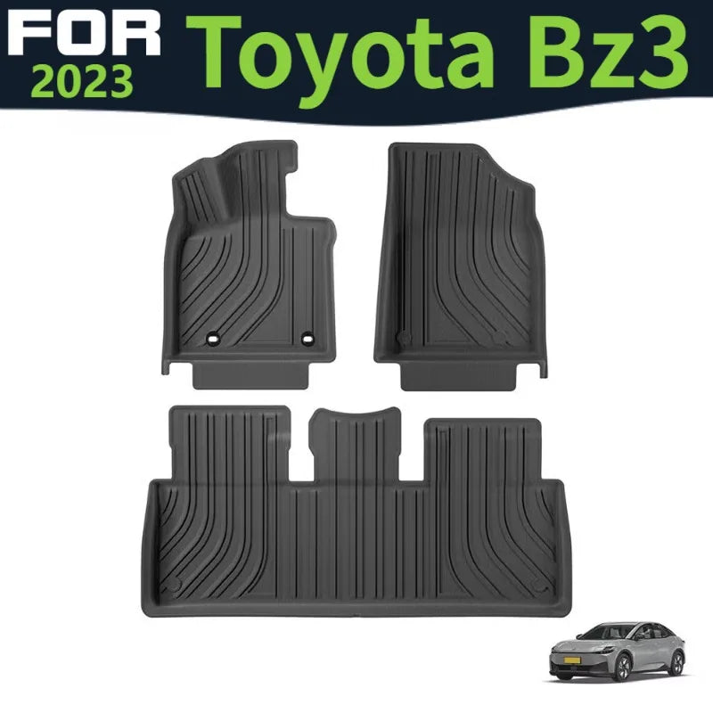 tapis sol voiture noir rayures horizontales moderne caoutchouc waterproof easy clean toutes saisons