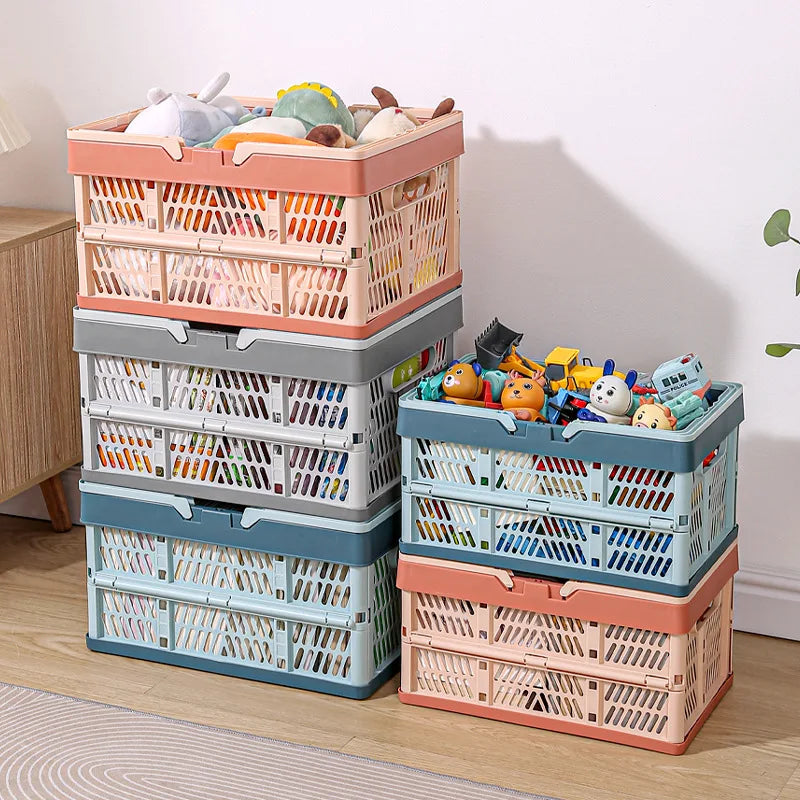 panier pliable multifonctionnel gris rose clair utilisation multiple respectueux environnement picnique shopping pliable moderne