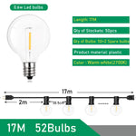 guirlande lumineuse extérieure 26m 50 led blanc doré moderne transparent