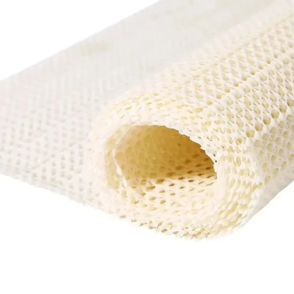 tapis anti dérapant pvc alvéolaire blanc crème utilitaire semi transparent meubles yoga 50cmx80cm