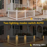 lumière solaire extérieure ip65 moderne colonne bois autoinstallation led étanche jardin nocturne décoration