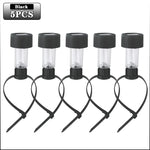 lampe solaire suspendue led noire transparente moderne ip44 extérieure jardin piscine