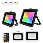 projecteur led rgb ip68 moderne 110v 220v noir blanc télécommande triplex