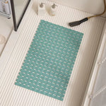 tapis bain antidérapant moderne 40x70cm lattes horizontales texturé ouvertures adhésifs salle bain