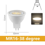 ampoules led blanc modernes 3w 5w 6w 7w 12v 3000k 4000k 6000k 120° 38°