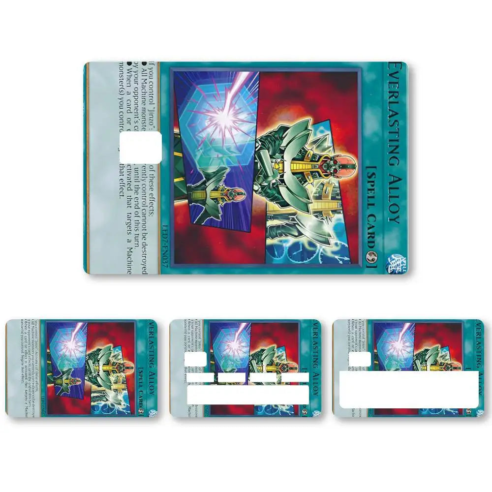 autocollants décoratifs yuGiOh personnages illustrations carte collection bleu rouge jaune adhésif opaques art anime