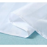 drap table coton rayures horizontales blanc rose gris moderne facile entretien