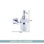 ensemble accessoires salle bain chrome porte serviette savon dentifrice gobelet mural métal