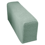 couvre main bleu marine tissé motifs géométriques moderne fixations washable chaise canapé protection meuble