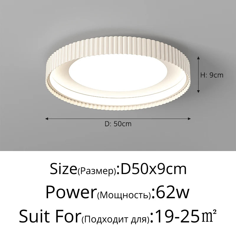 plafonnier led moderne blanc rayures verticales éclairage intérieur chambre salon télécommande flux lumineux 249