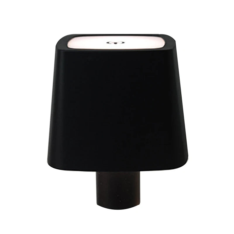 lampe table moderne bleu noir blanc rayures verticales abat jour base rechargeable led 5w