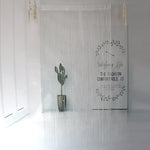 rideau porte blanc blanches lignes verticales moderne minimaliste opacité crochets chambre