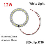 anneau led blanc moderne adhésif 10w 12w 78mm 92mm 120mm 3000k 6000k