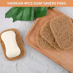 éponges savon antidérapantes auto drainantes adhésives moderne gris beige marron clair fibreuse douche salle