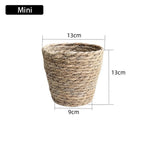 paniers tissés main fibre naturelle rustique artisanal mini small medium large