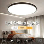 plafonnier led moderne blanc ip65 waterproof éclairage quotidien minimaliste fixations 220v