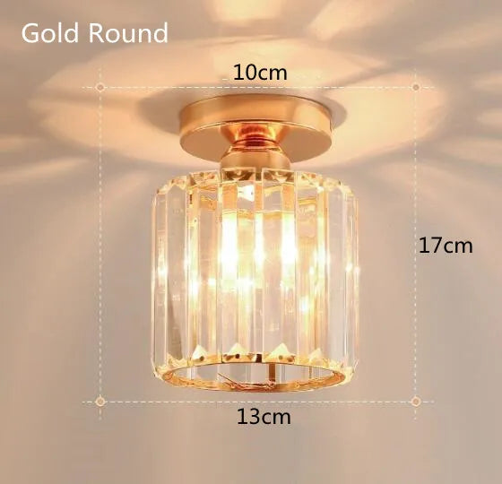 lampe moderne cristal noir doré transparent rayures horizontales