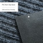 tapis sol antidérapant gris marron noir texturé stries verticales moderne minimaliste PVC non slip