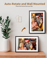 cadre photo numerique ecran tactile wifi 32go 1280x800 moderne noir blanc vibrant