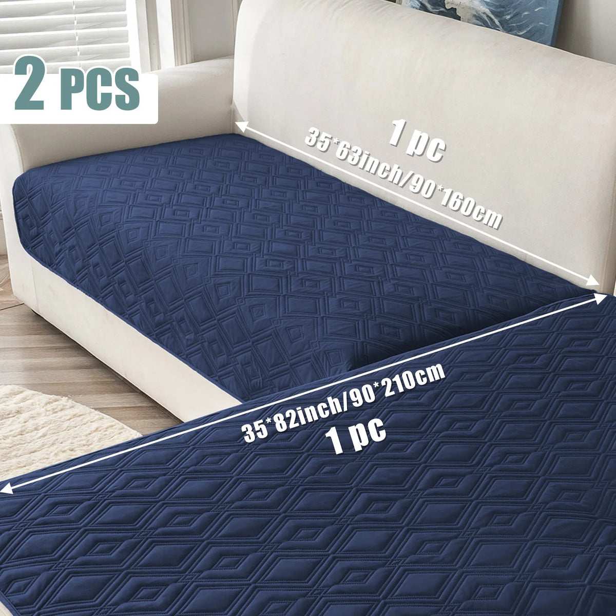 housse canapé polyestère motif géométrique gris moderne imperméable lavage machine 90x160cm 90x210cm