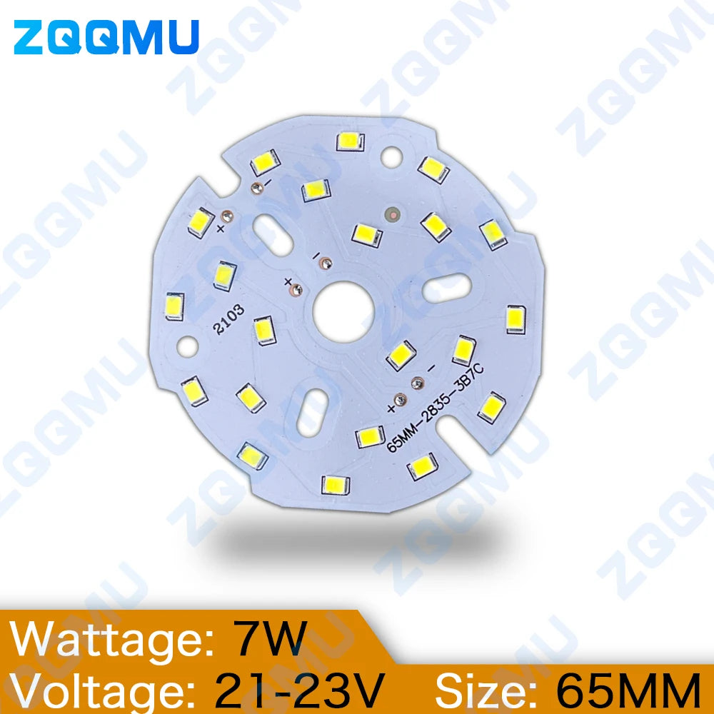 plaque led 7w 48mm 56mm 65mm smd2835 adhésif blanc neutre moderne câble électrique��