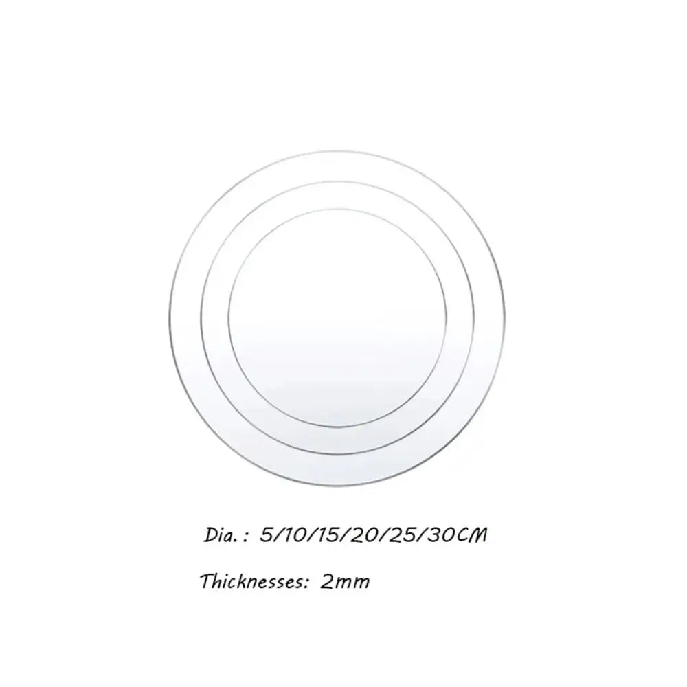 disques support gâteau transparents modernes 10cm 15cm 20cm 25cm