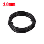 fil jardinage métal 2.5mm 5m 3.0mm 5m 2.0mm 10m 1.5mm 1.0mm noir lisse opaque