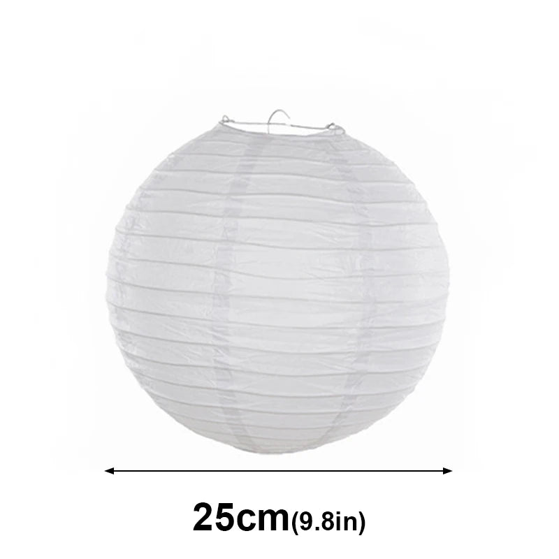 boules papier blanc rayures horizontales modernes mariage anniversaire halloween 20pcs clips