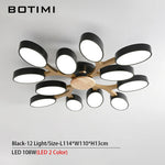 plafonnier moderne blanc bois éclairage led surface montée flux lumineux 249 2000 mètres carrés