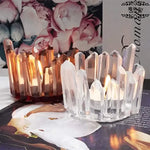 support bougie silicone mold blanc rayures verticales moderne diy époxide résine trousseau crafting matériaux