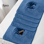 serviettes toilette microfibre douce gris blanc rose bleu marron opaques modernes visage relaxation spa
