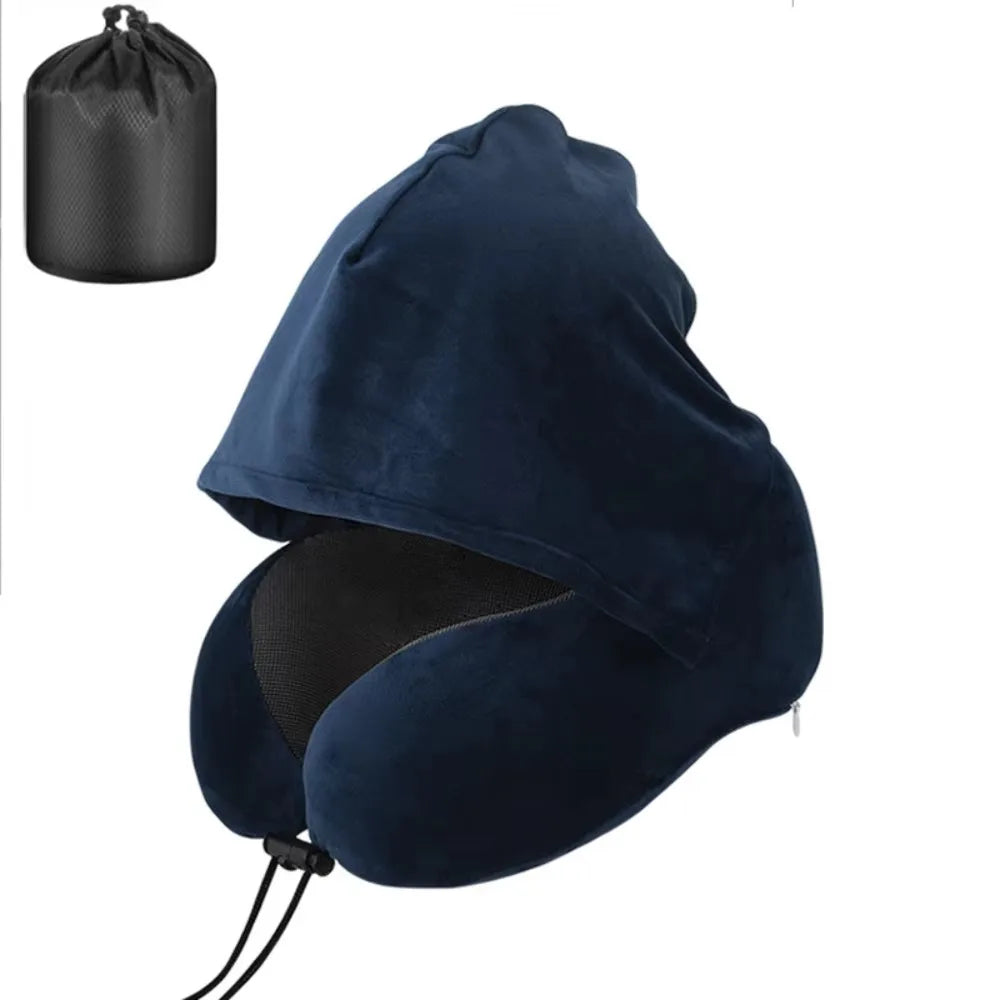 oreiller voyage velours gris sac rangement forme confortable lit adulteDecorationLitDouillettementSoutienConfortable