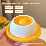 bol nourriture chat blanc jaune vert moderne fun rond lisse sans fixation interactive friandise