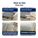 supports drap blancs modernes clips anti dérapants 500 pièces lit familial sécurité maison