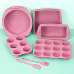 moules gâteaux silicone spatule pinceau pâte set rose clair modernes cuisine