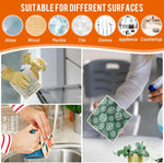 serviettes cuisine réutilisables imprimées motifs sourires géométriques couleurs bleu beige vert modernes pastorales