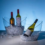 seau glace transparent 8l moderne élégant bouteilles vin bière glaçons fruitsextérieur champenois