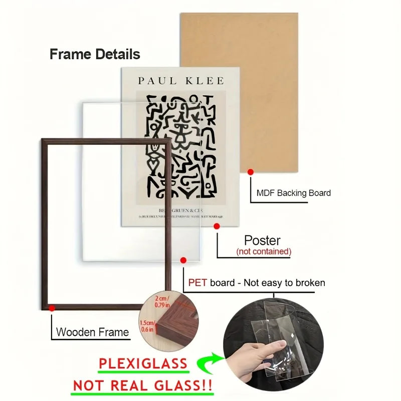 cadres photo bois modernes 30x21 40x30 20x15 transversal decoration murale