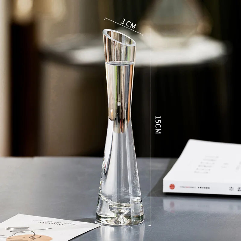 vases modernes transparents simples maison mariage 3pcs grande moyenne petite