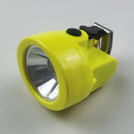 lampe torche jaune led clip métallique moderne batterie ion lithium angle faisceau 60 degrés