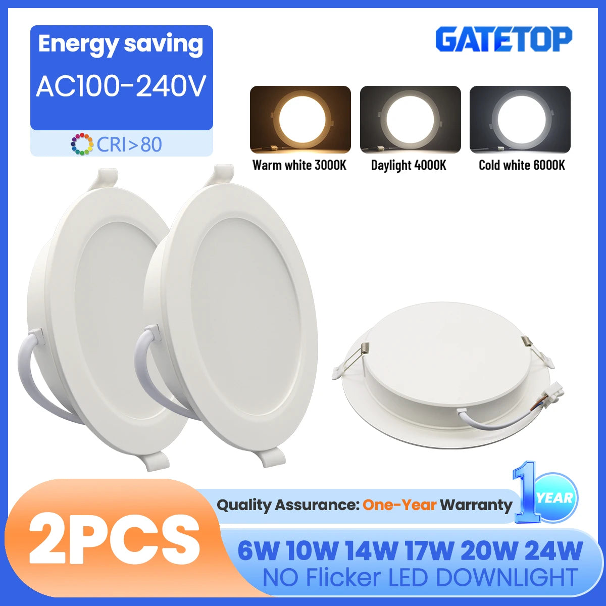 spots led 10w 14w 17w 20w 24w 6w 120° angle cold warm natural ccc