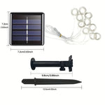 rideau lumineux led blanc multicolore clips moderne panneau solaireextérieur noël vacances