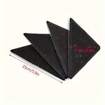 protections anti dérapantes adhésives réutilisables tapis triangles noir blanc rouge beige bleu