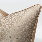 coussin housse polyester léopard beige clair contemporain adhésif 30x50cm 45x45cm 50x50cm decoration maison voiture