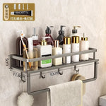 étagère murale moderne grille ventilation clip fixation salle bain cuisine organisation couleur beige claire