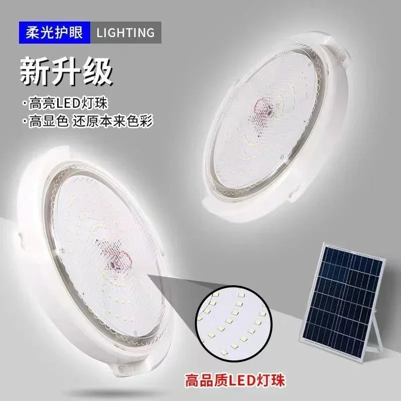 lampe solaire plafonnier moderne blanc ip65 led facile certification rohs ul ccc cqc