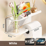 porte serviettes mural adhésif moderne noir serviette tulipes parfum montre smartphone lotion